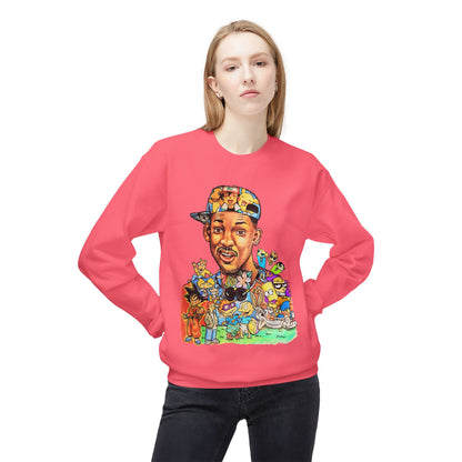 Retro ’90s Cartoon Portrait Crewneck Sweatshirt