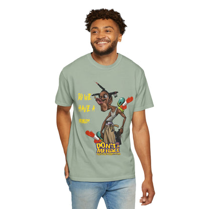 Don’t Be a Menace Graphic T-Shirt — “Do We Have a Problem?” Urban Cartoon Streetwear