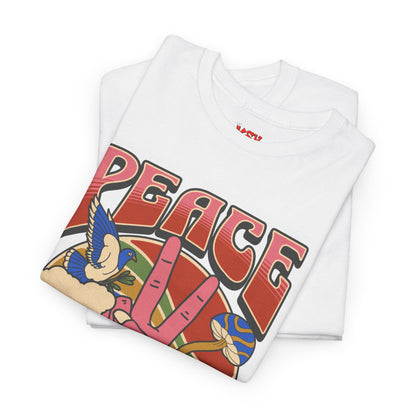 Peace Always T-Shirt – Retro 70s Hippie Peace Sign Graphic Tee