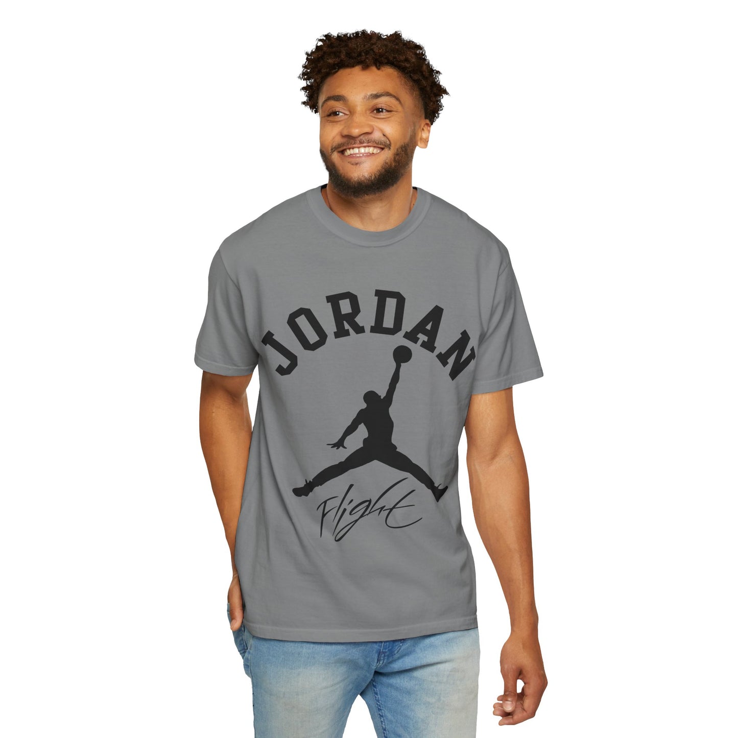 Jordan Flight T‑Shirt — Retro Basketball Logo Tee