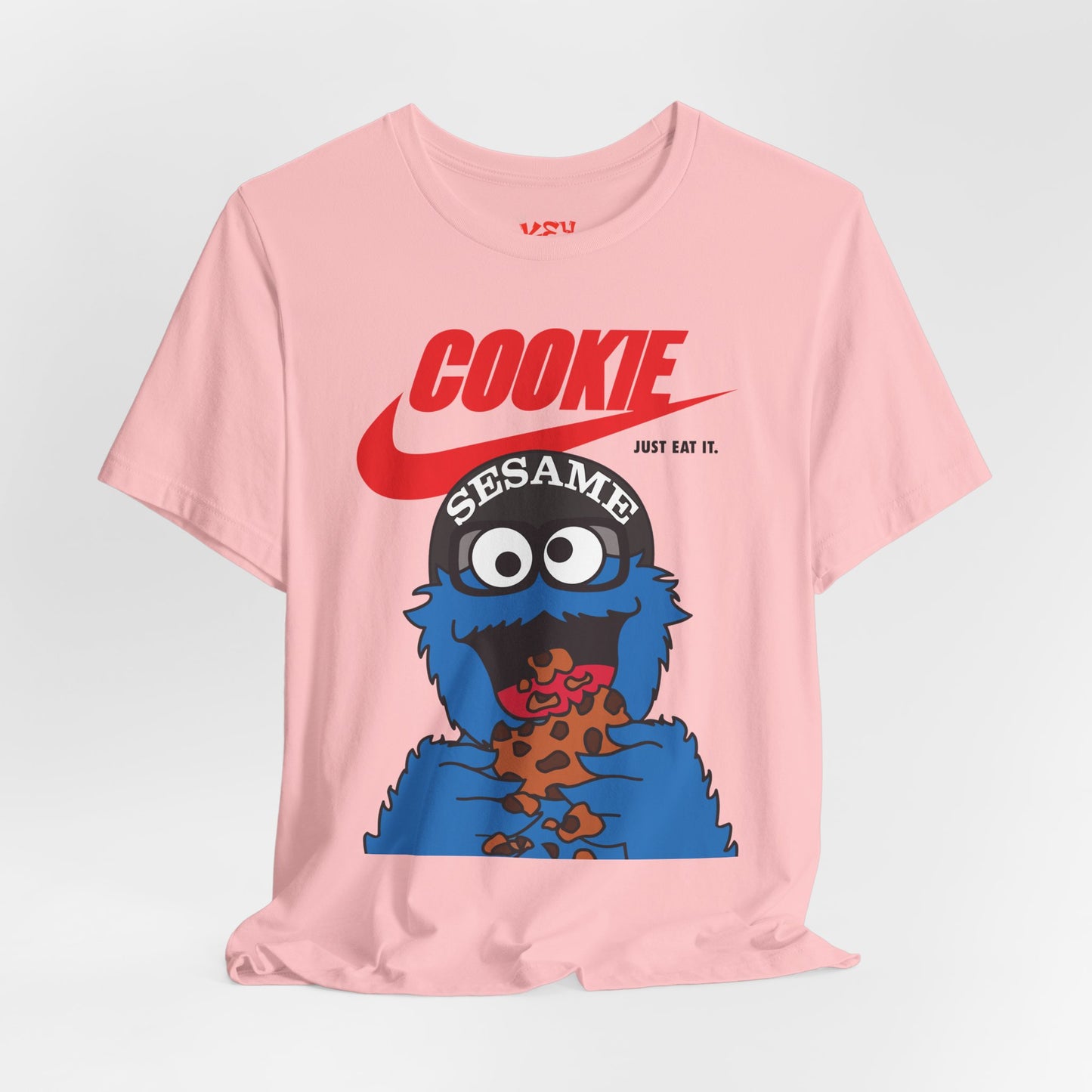 Cookie Monster Graphic Tee — "Cookie" Logo & Bite-Ready Sesame Design