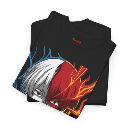 Shoto Todoroki Split Flame & Ice Graphic Tee