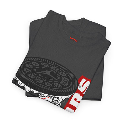 KeyWear Graphic Tee — Oreo Sneaker Sandwich Design ("FOURS")