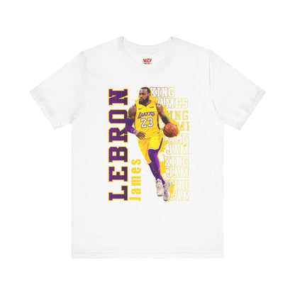 Lebron James Unisex Jersey Tee, Basketball Fan Shirt, Sports Apparel, Gift for Him, Casual Wear, Lakers Merchandise