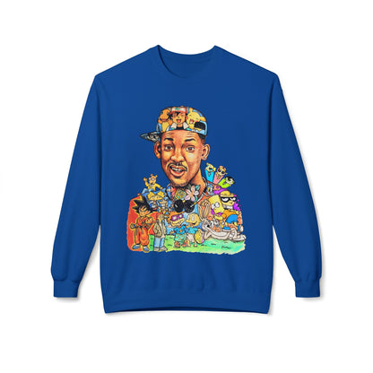 Retro ’90s Cartoon Portrait Crewneck Sweatshirt