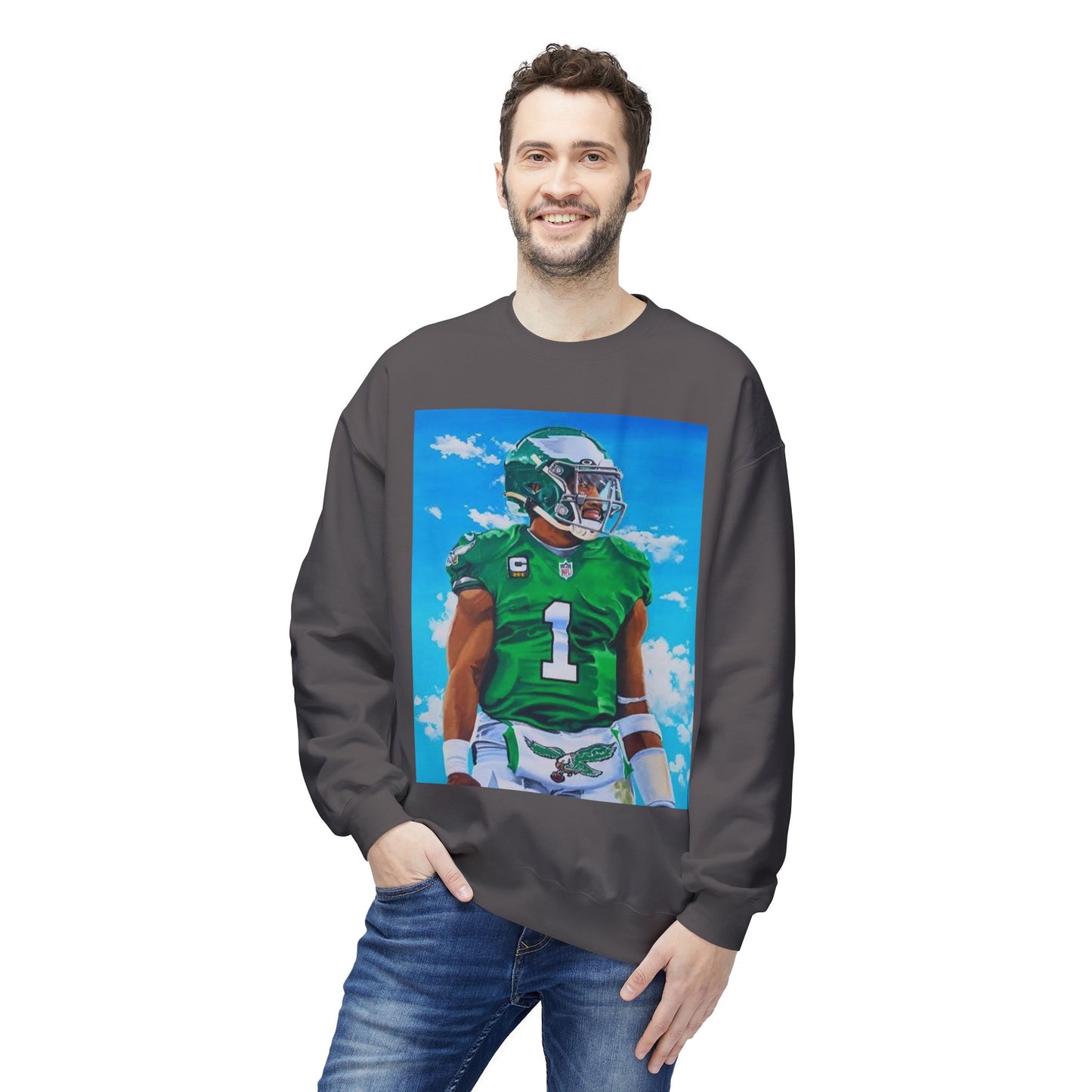 Jalen Hurts Athletic Art Fleece Crewneck Sweatshirt