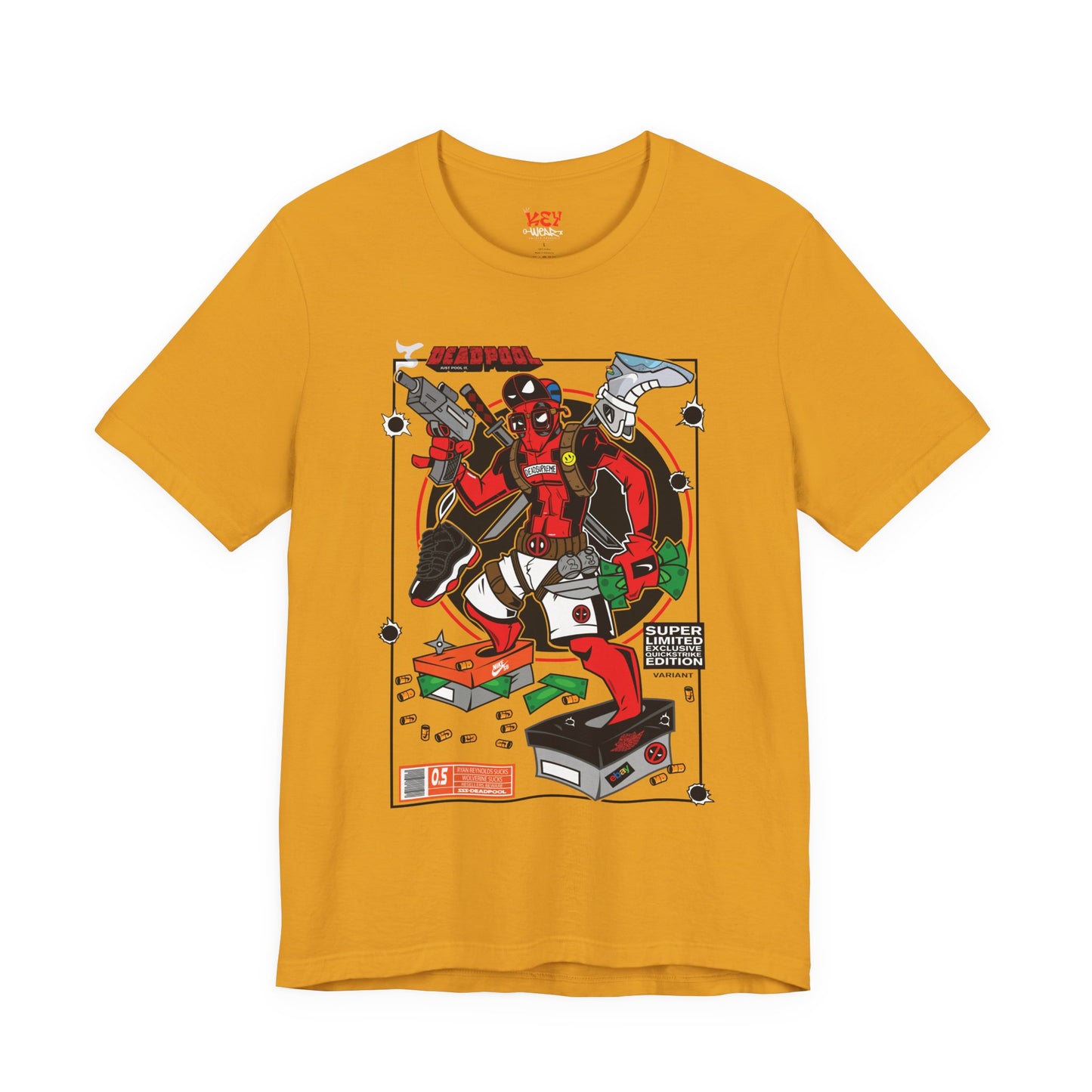Deadpool Arcade Graphic Tee — Retro Gaming Comic T-Shirt