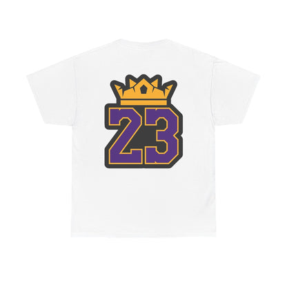 King Crown 23 Tee – Purple & Gold Sports Number Shirt