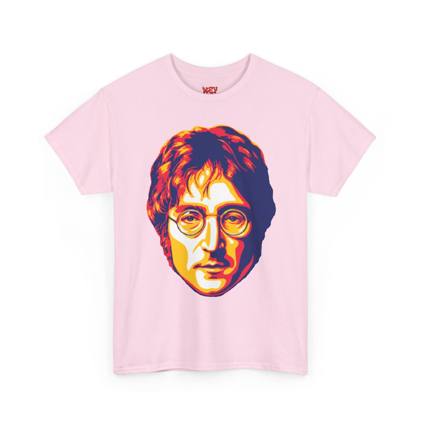 John Graphic Portrait Tee — Retro Psychedelic Face Design