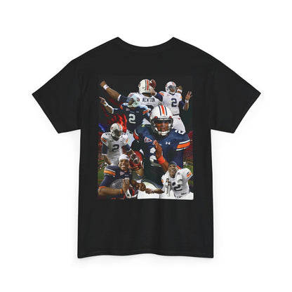 Cam Newton #2 Auburn Sports Tee, Unisex Cotton T-Shirt for Game Day, Fan Apparel, Gift for Sports Lovers, Unique Graphic Tee, Casual Wear