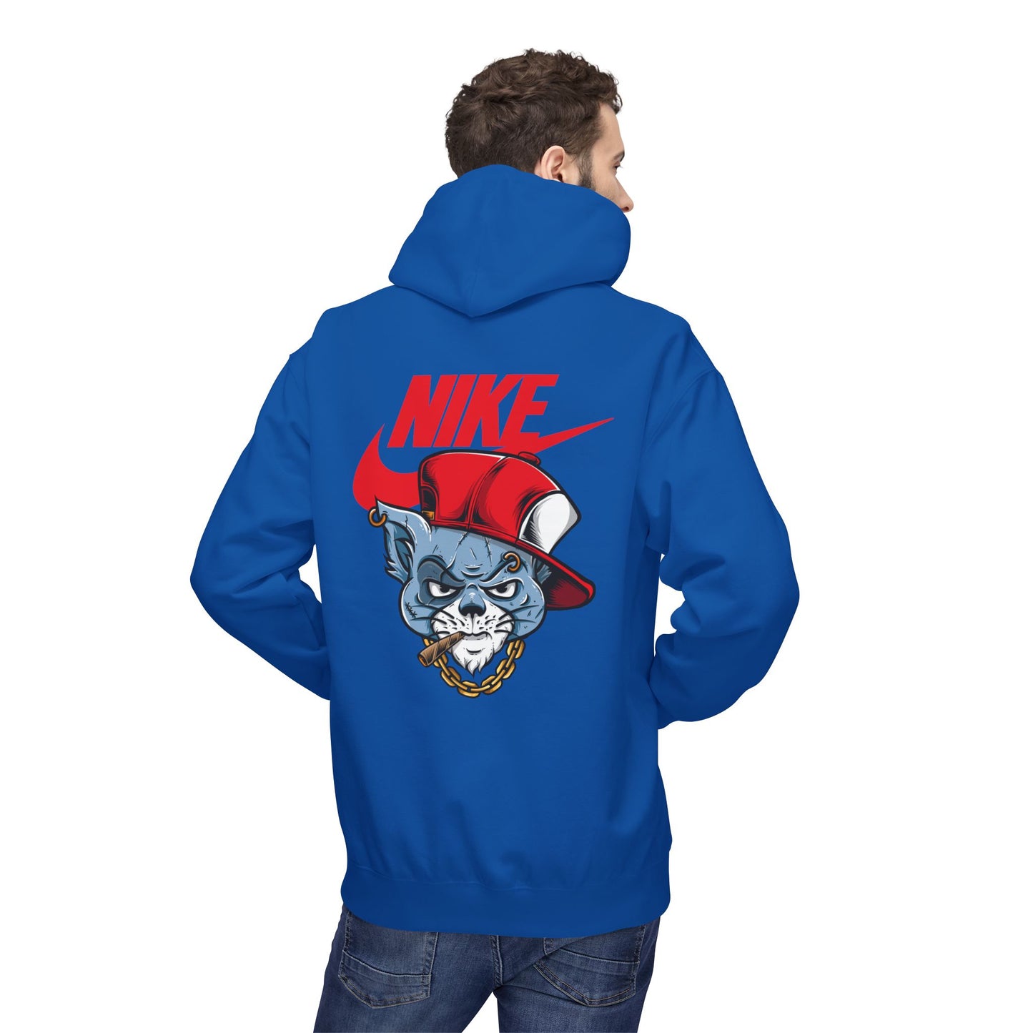 'Nike' Urban Cat Graphic Pullover