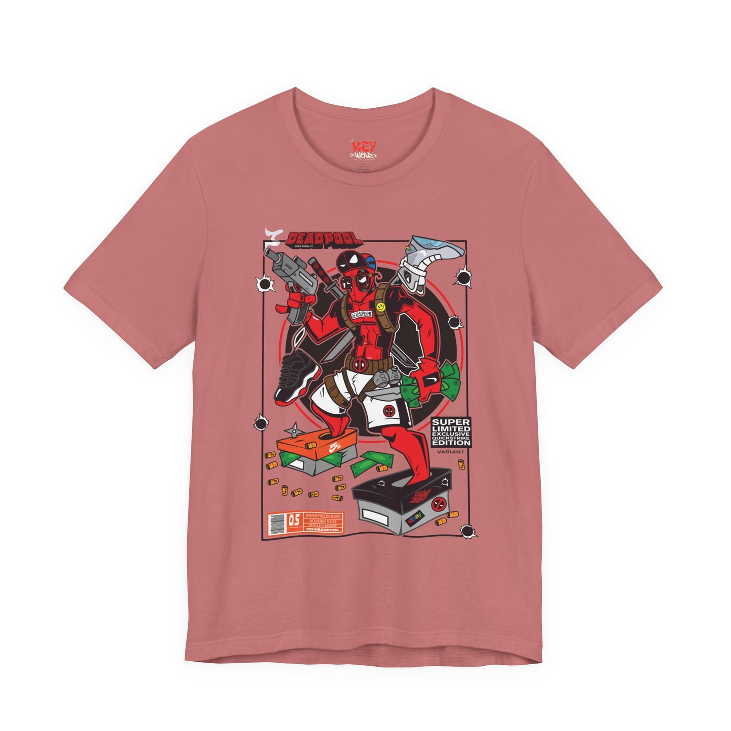 Deadpool Arcade Graphic Tee — Retro Gaming Comic T-Shirt