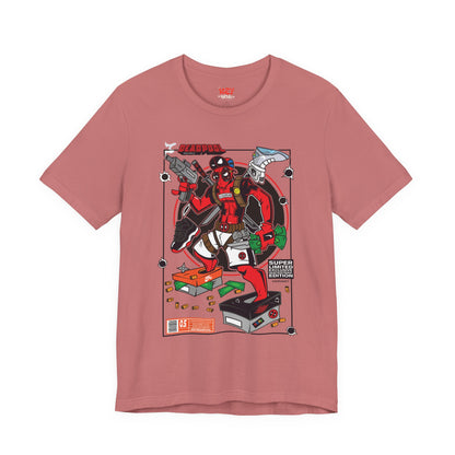 Deadpool Arcade Graphic Tee — Retro Gaming Comic T-Shirt