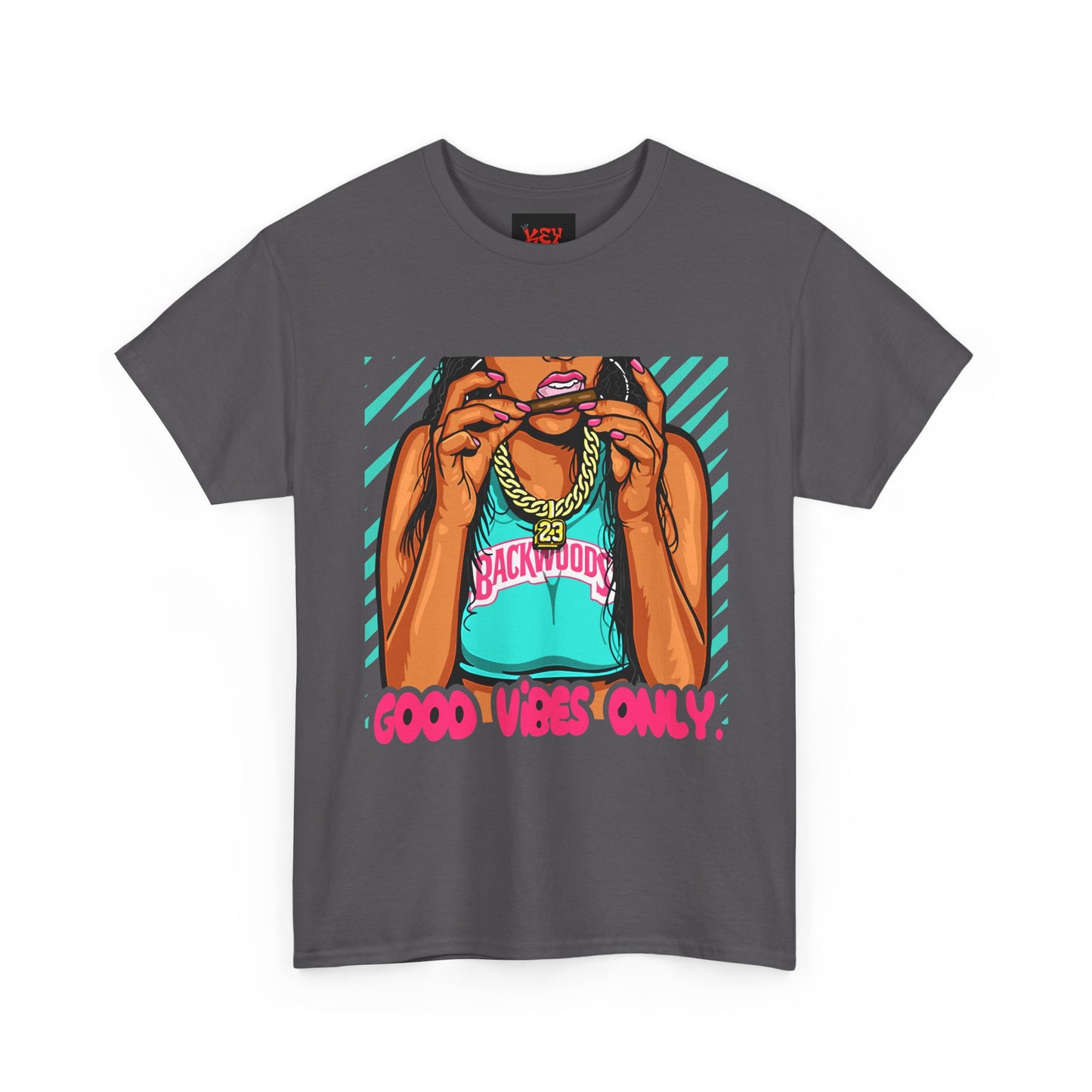 Good Vibes Only Tee — Retro Pop Art Graphic T-Shirt
