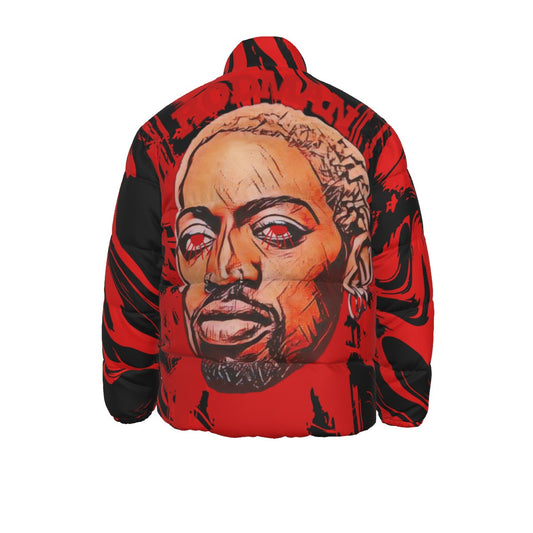 Rodman Graffiti Face Puff Jacket