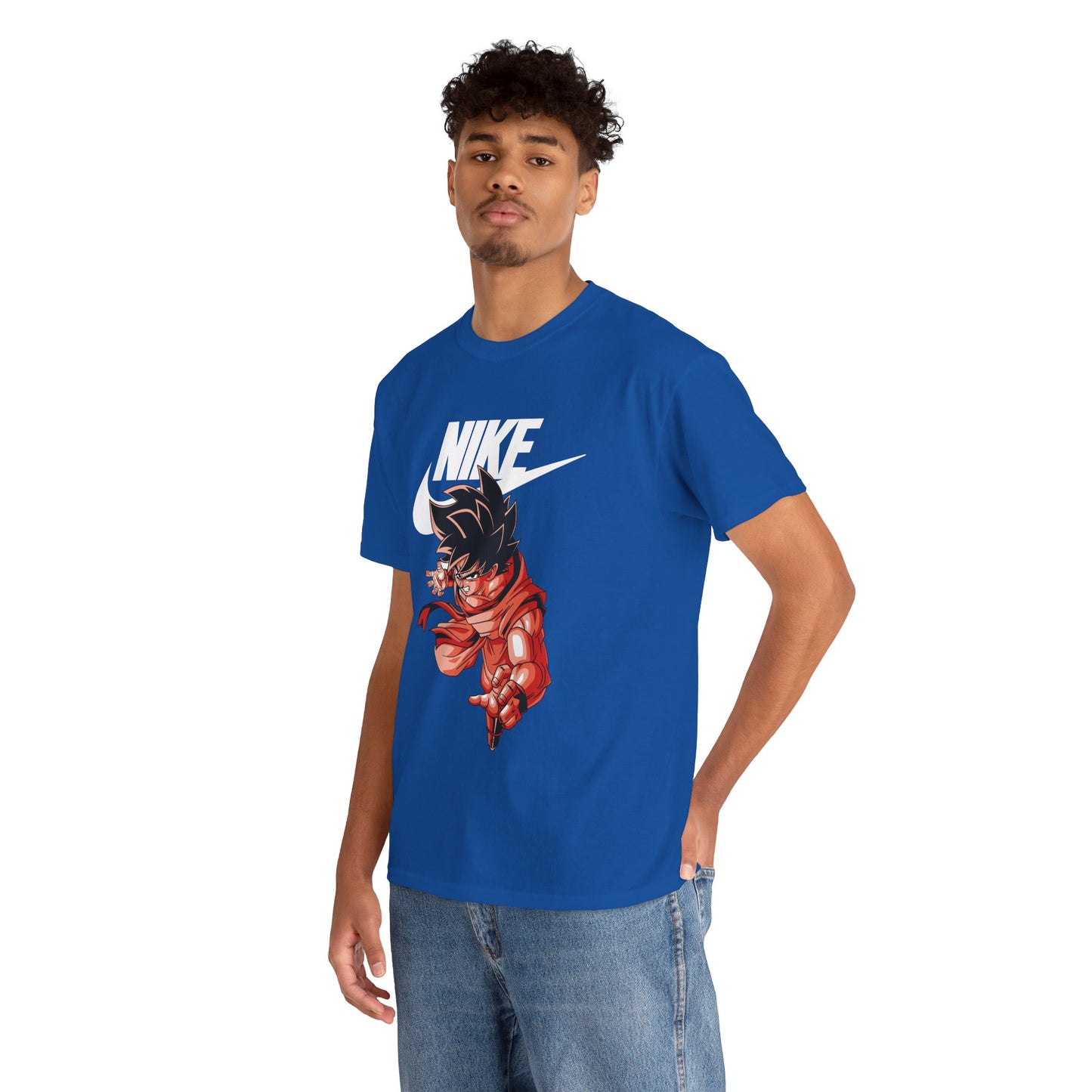 Nike x Anime Kid Graphic Tee — Retro Goku-Inspired Streetwear