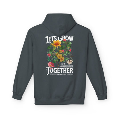 Lets Grow Together Floral Hoodie