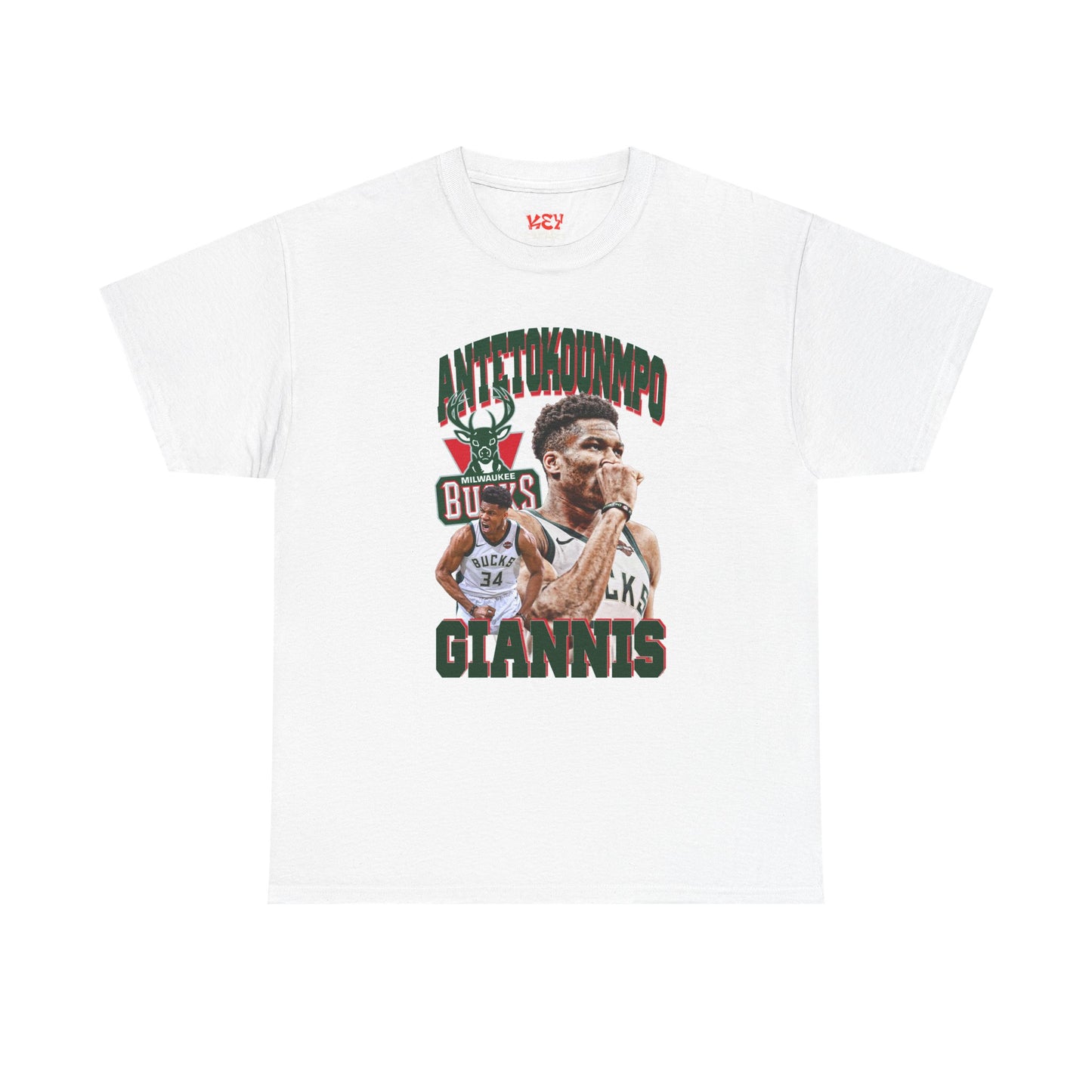 Giannis Antetokounmpo Unisex Heavy Cotton Tee - Basketball Fan Apparel