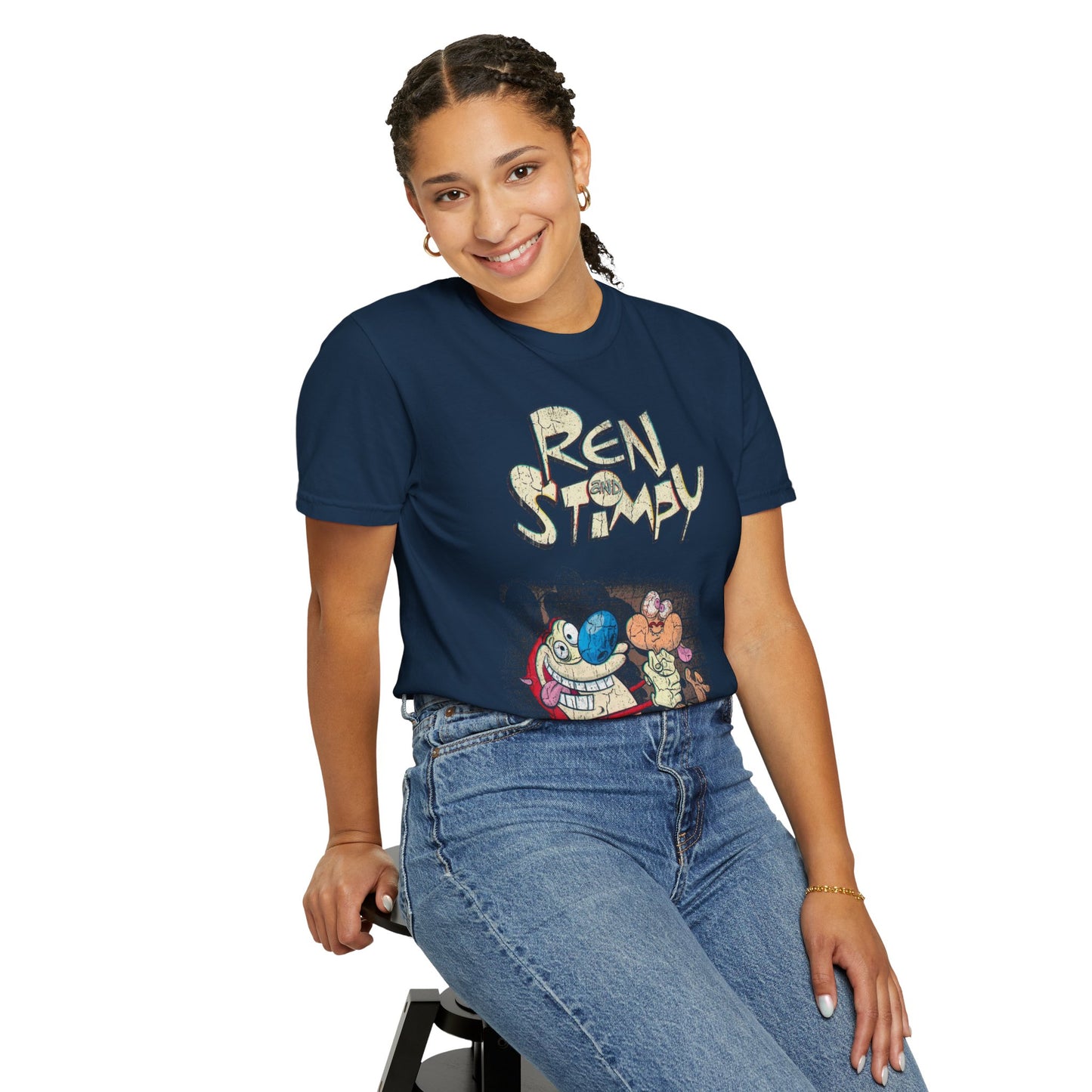 Ren & Stimpy Vintage Cartoon Graphic T-Shirt