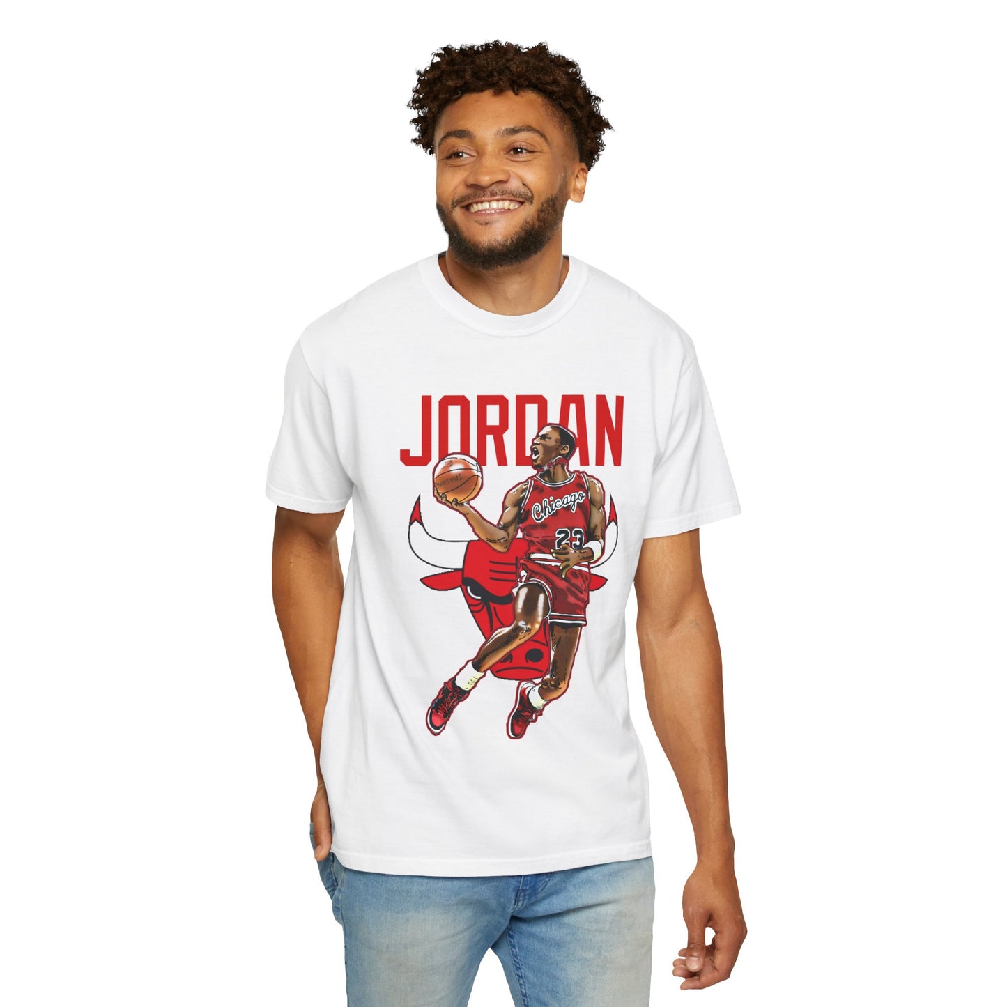 MJ Vintage Basketball Player Graphic T-Shirt