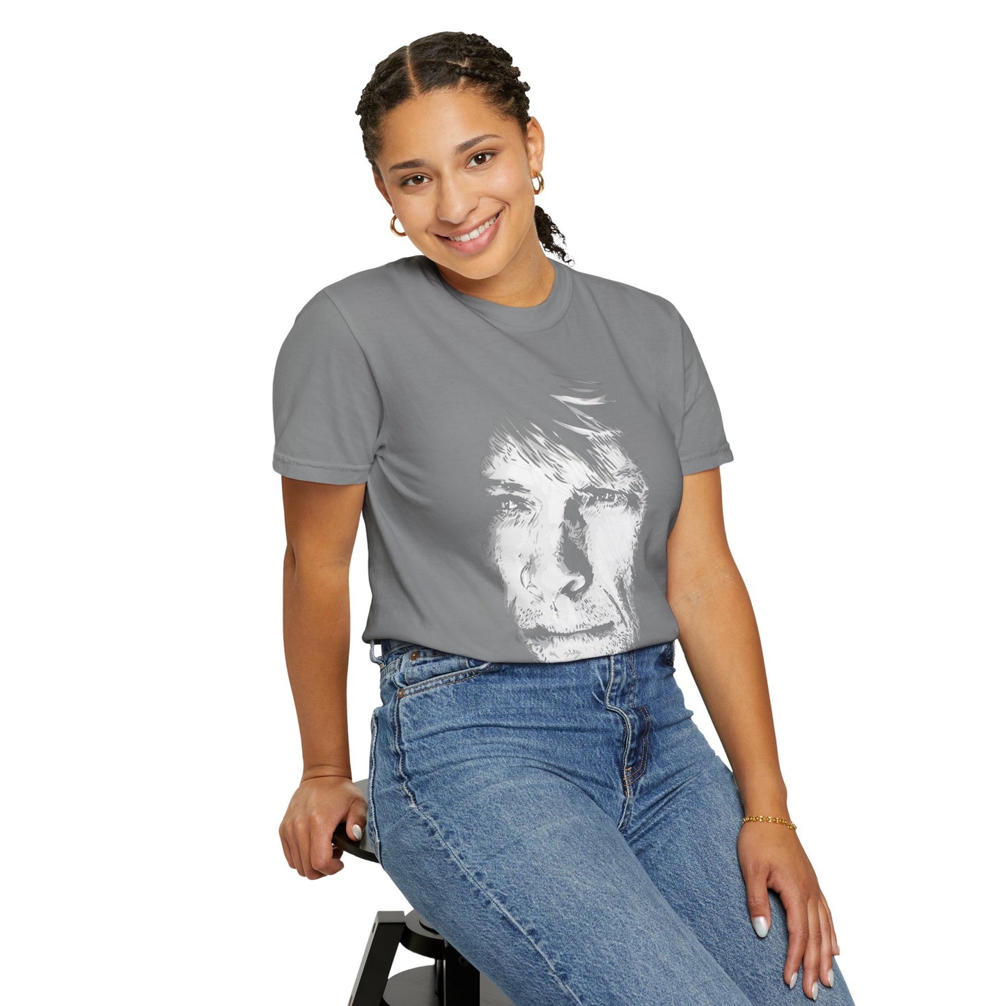 Vintage Rock Portrait T-Shirt — Bon Jovi Graphic Tee