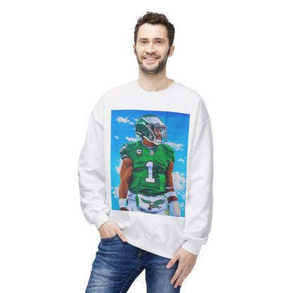 Jalen Hurts Athletic Art Fleece Crewneck Sweatshirt