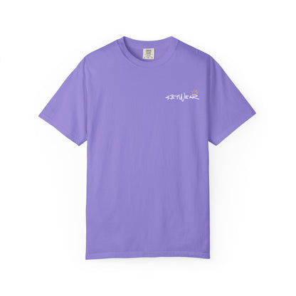 Skeleton Hand Holding Red Rose Graphic Tee