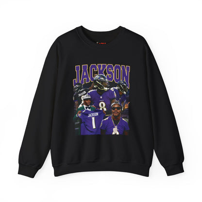 Lamar Jackson Graphic Crewneck Sweatshirt | Cozy Sports Apparel | Unisex Casual Wear | Perfect for Game Day, Gifts, Stylish & Comfy Sweatshirt