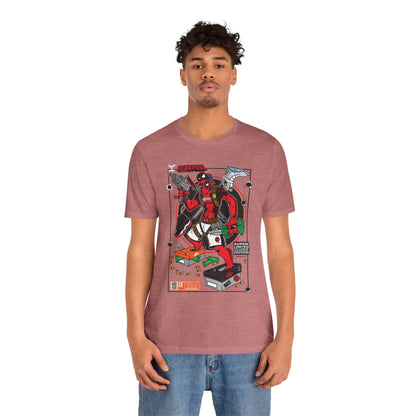 Deadpool Arcade Graphic Tee — Retro Gaming Comic T-Shirt