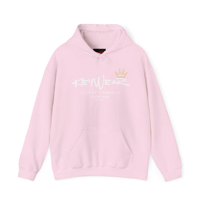 Keywear Merch Crown Emblem Unisex Hooded Sweatshirt, Cozy Hoodie, Fashionable Pullover, Gift for Him/Her, Casual Style, Birthday Gift