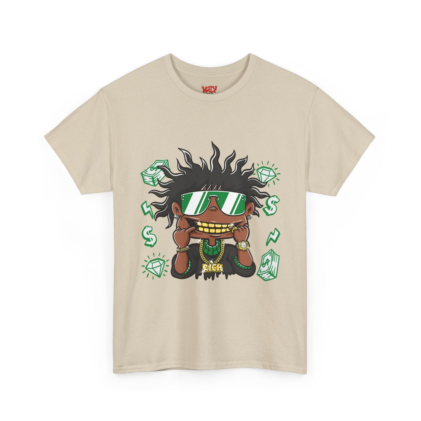 Money Eyes Graphic Tee — Cool Streetwear Cartoon Character T-Shirt
