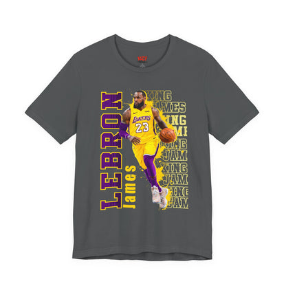 Lebron James Unisex Jersey Tee, Basketball Fan Shirt, Sports Apparel, Gift for Him, Casual Wear, Lakers Merchandise