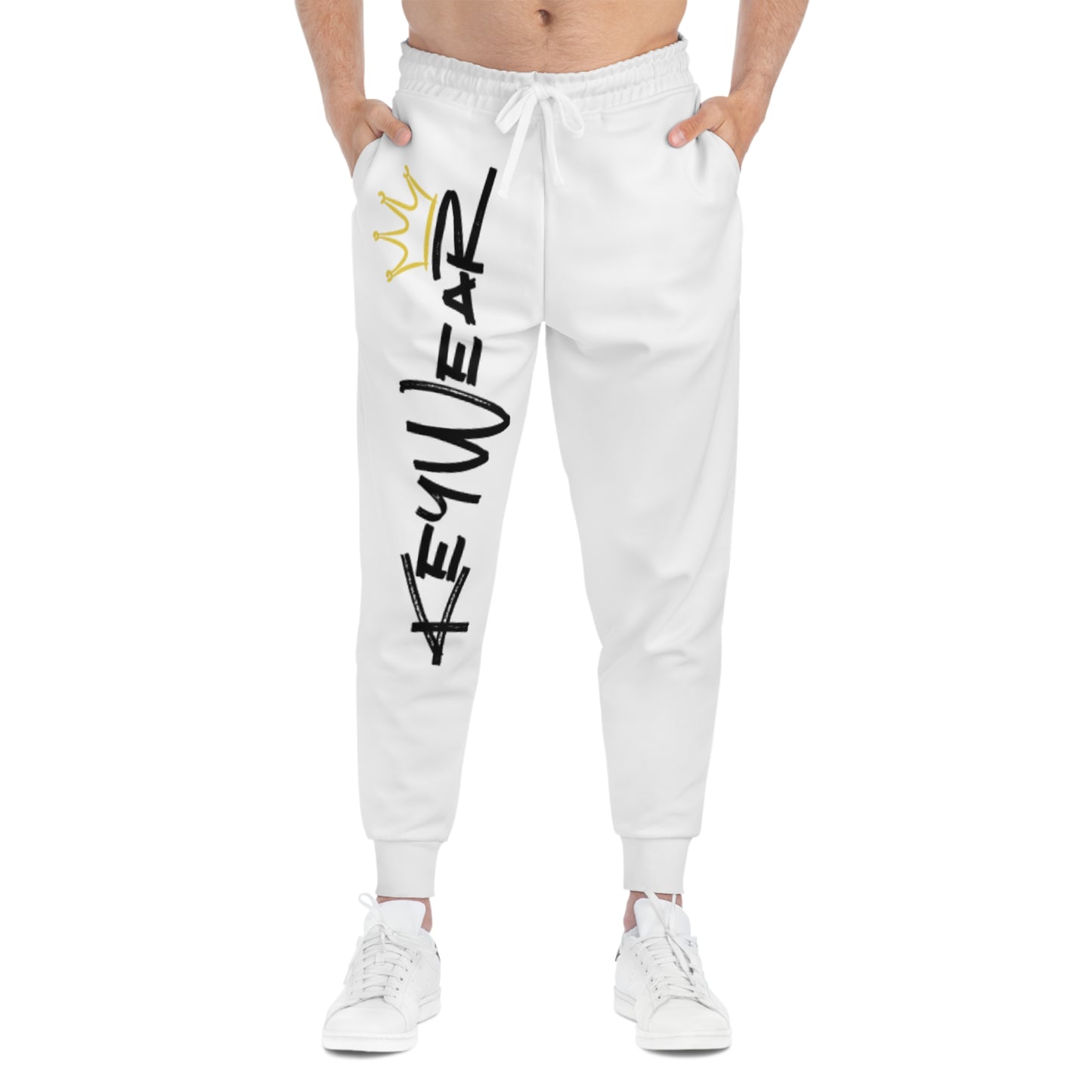 KeyWear White Athletic Joggers