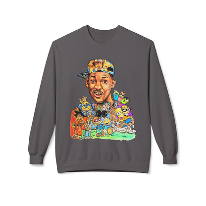 Retro ’90s Cartoon Portrait Crewneck Sweatshirt