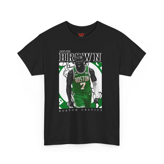 Jaylen Brown Boston Celtics Graphic Tee — NBA Player Basketball Fan Shirt