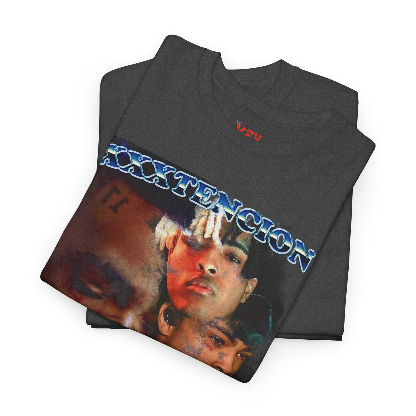 X Graphic Tee - Retro Rap Collage T-Shirt (Portrait Montage Design)