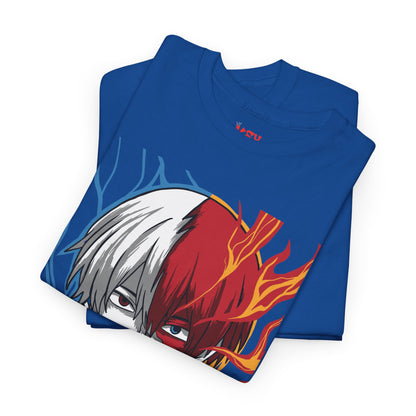 Shoto Todoroki Split Flame & Ice Graphic Tee