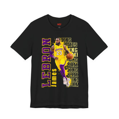 Lebron James Unisex Jersey Tee, Basketball Fan Shirt, Sports Apparel, Gift for Him, Casual Wear, Lakers Merchandise
