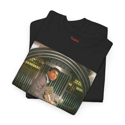 Ali Money Vault Graphic Tee — Vintage Heist Money Pile T-Shirt