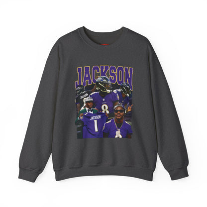 Lamar Jackson Graphic Crewneck Sweatshirt | Cozy Sports Apparel | Unisex Casual Wear | Perfect for Game Day, Gifts, Stylish & Comfy Sweatshirt