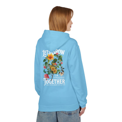 Lets Grow Together Floral Hoodie