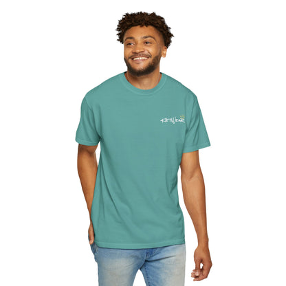 Skeleton Hand Holding Red Rose Graphic Tee