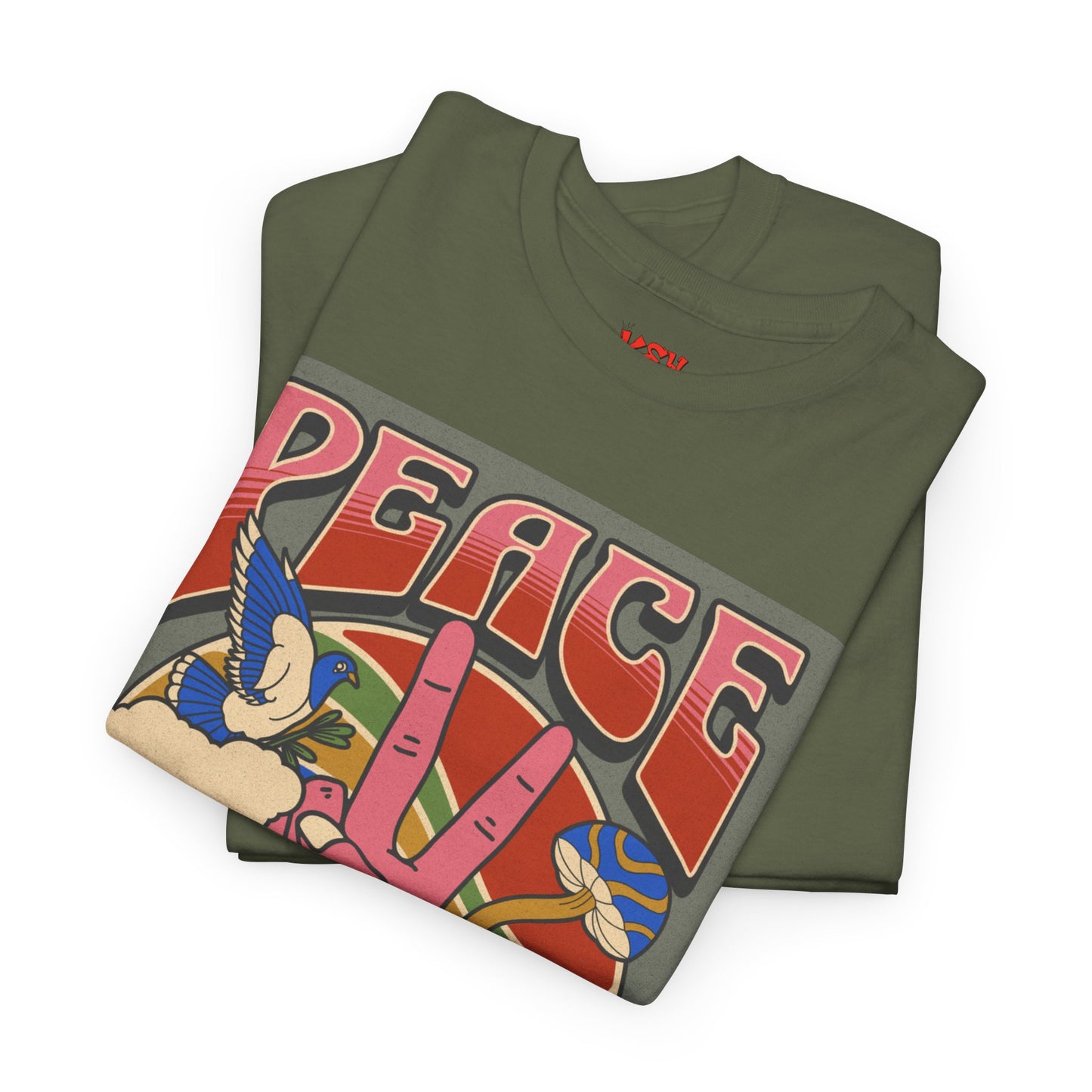 Peace Always T-Shirt – Retro 70s Hippie Peace Sign Graphic Tee