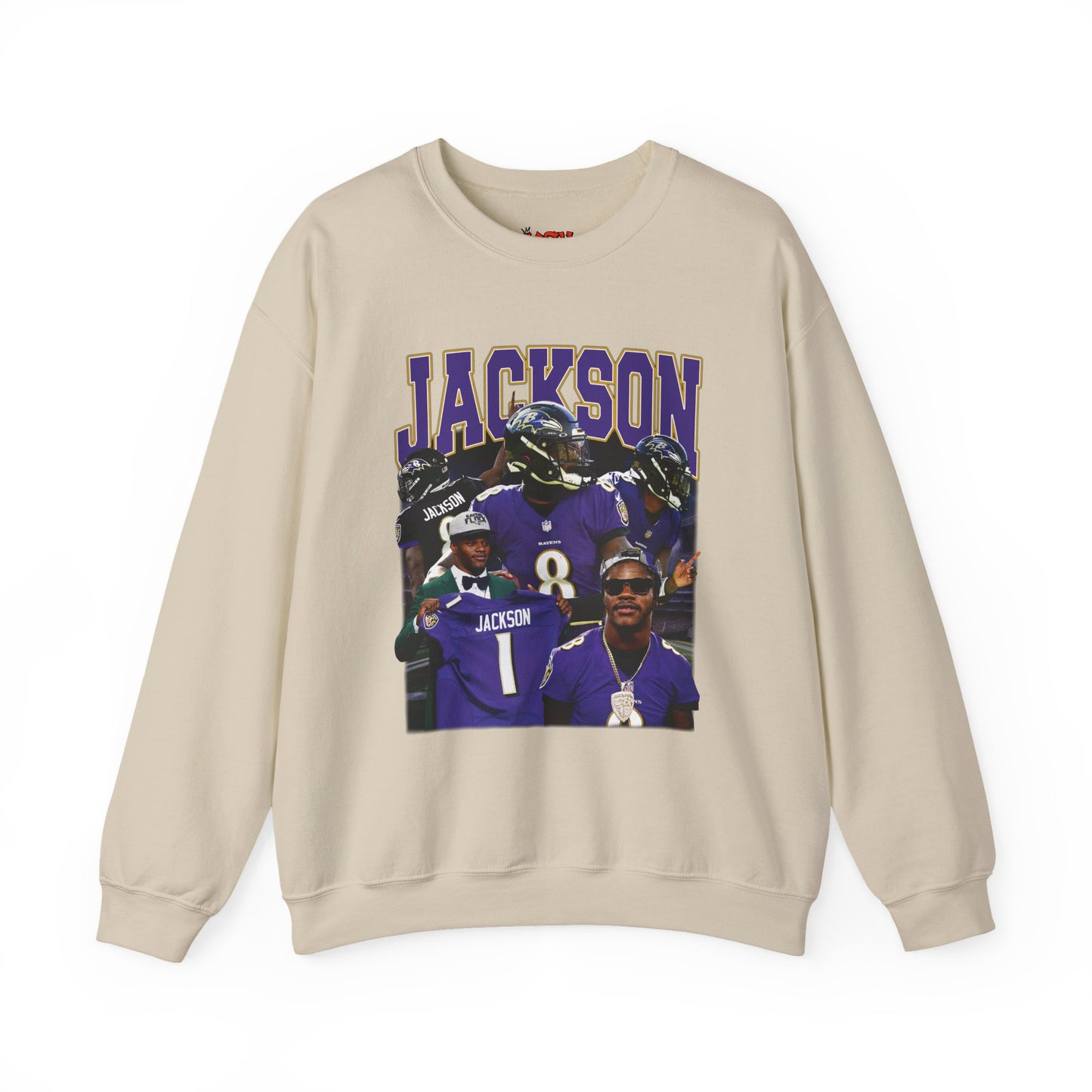 Lamar Jackson Graphic Crewneck Sweatshirt | Cozy Sports Apparel | Unisex Casual Wear | Perfect for Game Day, Gifts, Stylish & Comfy Sweatshirt