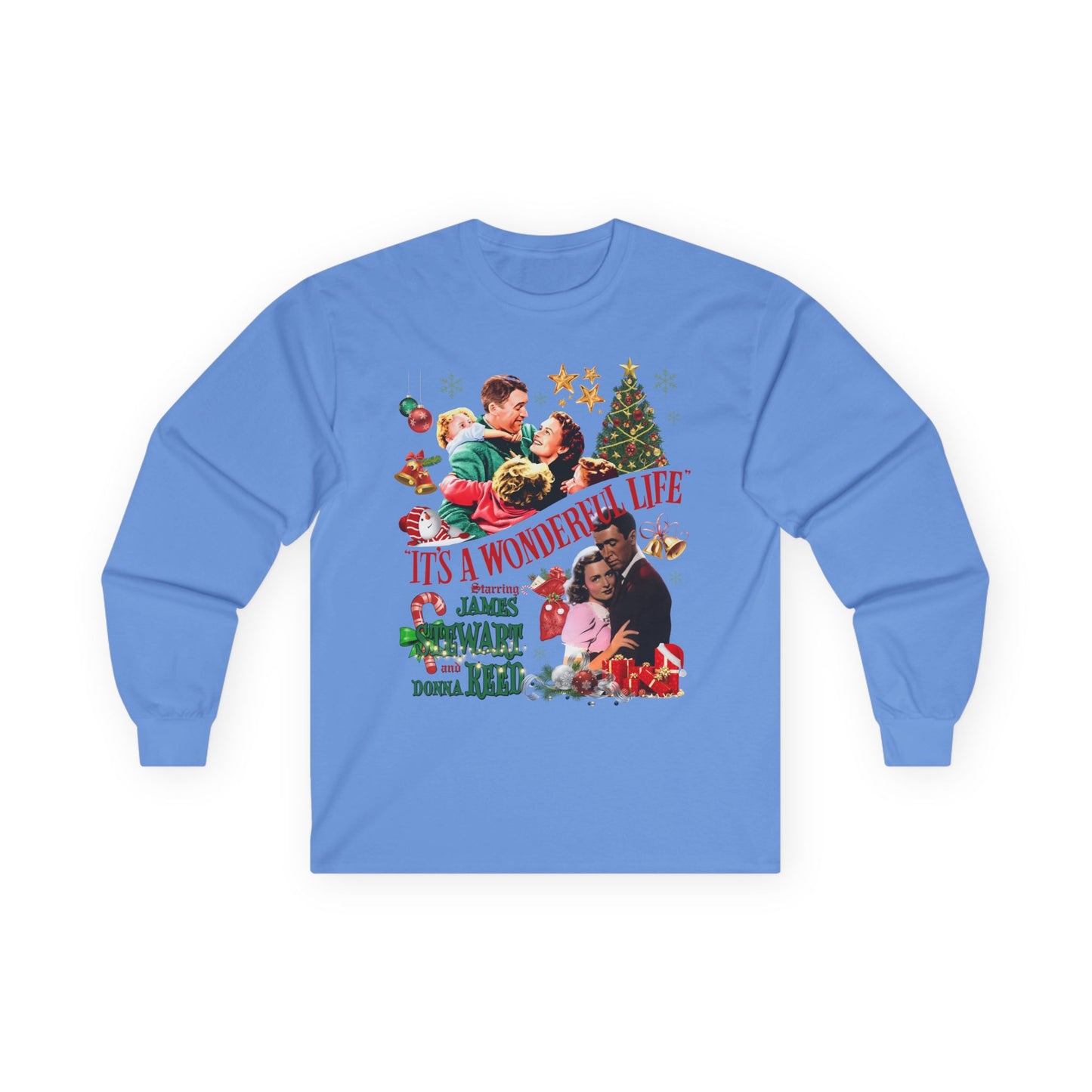 It's a Wonderful Life Holiday Long Sleeve Tee — Classic Christmas Movie Shirt