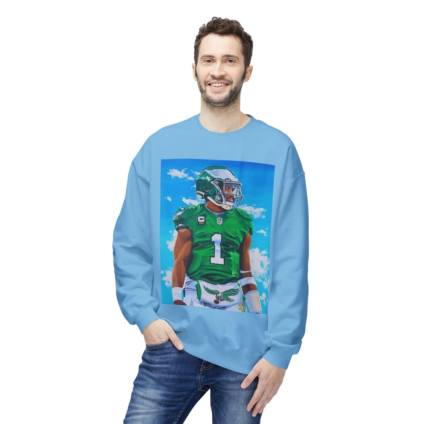 Jalen Hurts Athletic Art Fleece Crewneck Sweatshirt