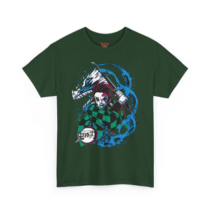 Demon Slayer Tanjiro Graphic Tee — Water Breathing Anime T-Shirt