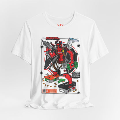 Deadpool Arcade Graphic Tee — Retro Gaming Comic T-Shirt
