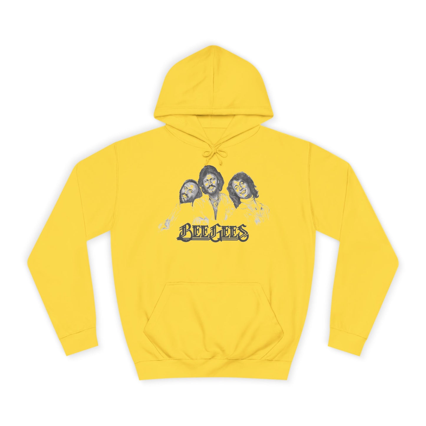 Bee Gees Vintage Portrait Hoodie — Retro Band Logo Pullover
