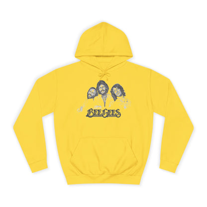 Bee Gees Vintage Portrait Hoodie — Retro Band Logo Pullover